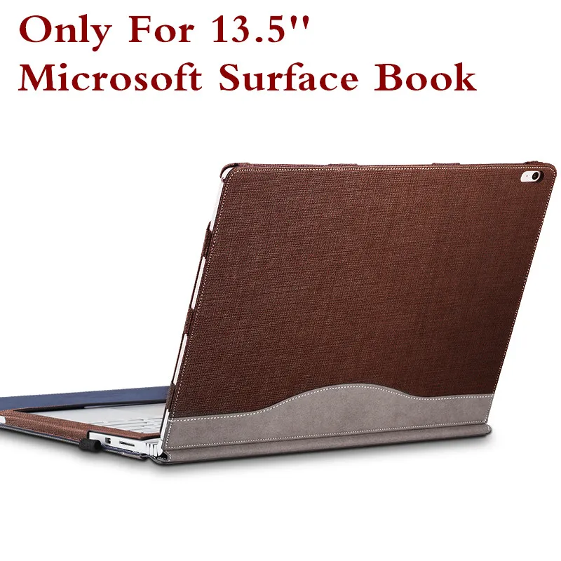 Креативный дизайн высококачественный планшет чехол для microsoft Surface Pro 4 12," премиум-класса из искусственной кожи чехол для Pro4 со стилус держателем - Цвет: coffee