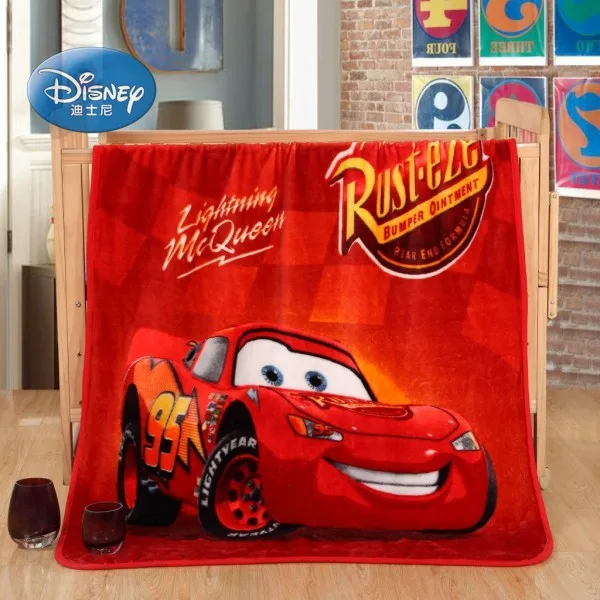 Mc queen cars Красное одеяло с Микки Маусом и Минни Маус, маленький плед 70x100 см для маленьких мальчиков и девочек, детское летнее одеяло для кроватки - Цвет: Mc queen cars
