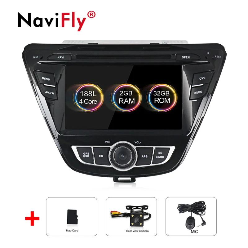 Car dvd camera 2din 2+ 32G Android 9,1 Автомобильный dvd Радио мультимедийный плеер для hyundai Elantra Avante gps навигация wifi BT FM RDS - Цвет: Car dvd camera