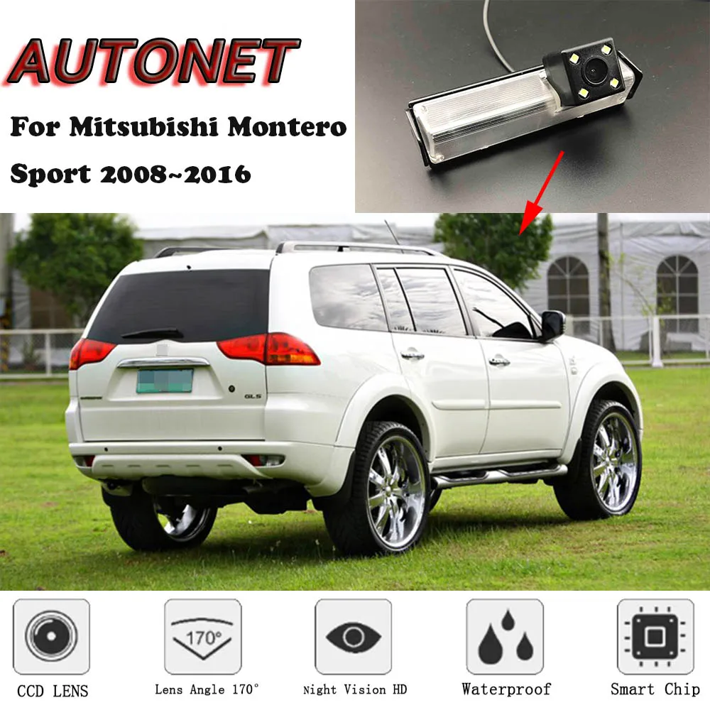Камера заднего вида AUTONET для Mitsubishi Montero Sport 2008 ~ 2016 CCD ночное видение парковочная