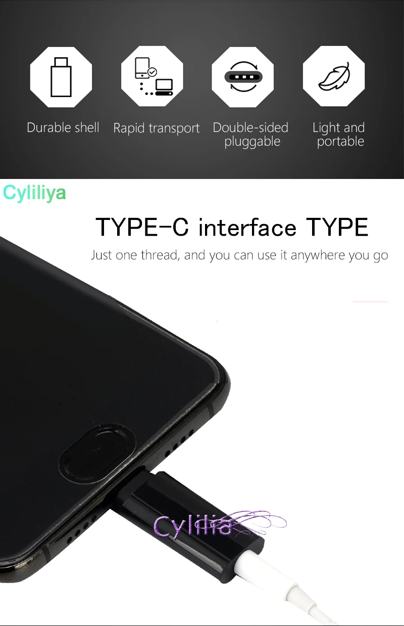 Универсальный адаптер для наушников с разъемом USB Type C Мама на штекер 3 5