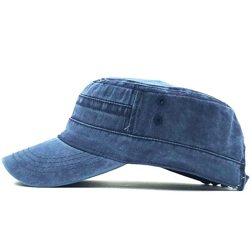 Новые Классические винтажные плоские мужские бейсболки из промытого хлопка и