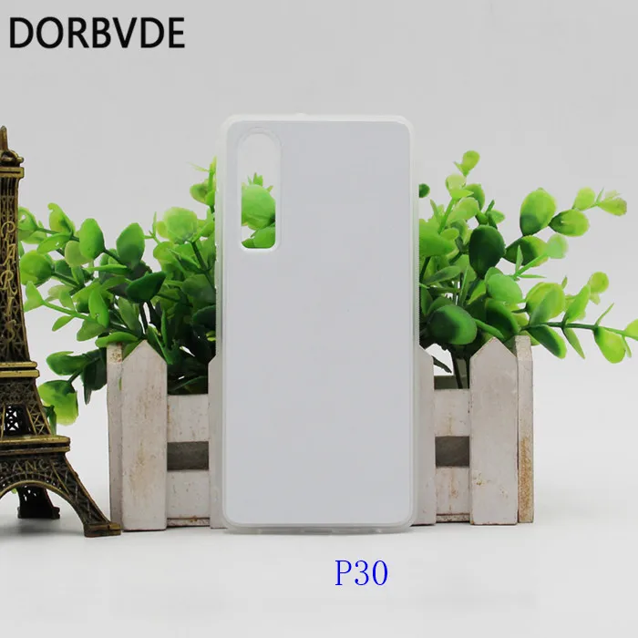 2D сублимационный ТПУ+ PC резиновый пустой чехол для huawei P20 P20 Pro P20 Lite P30 PRO P30 Lite с алюминиевыми вставками 10 шт./лот