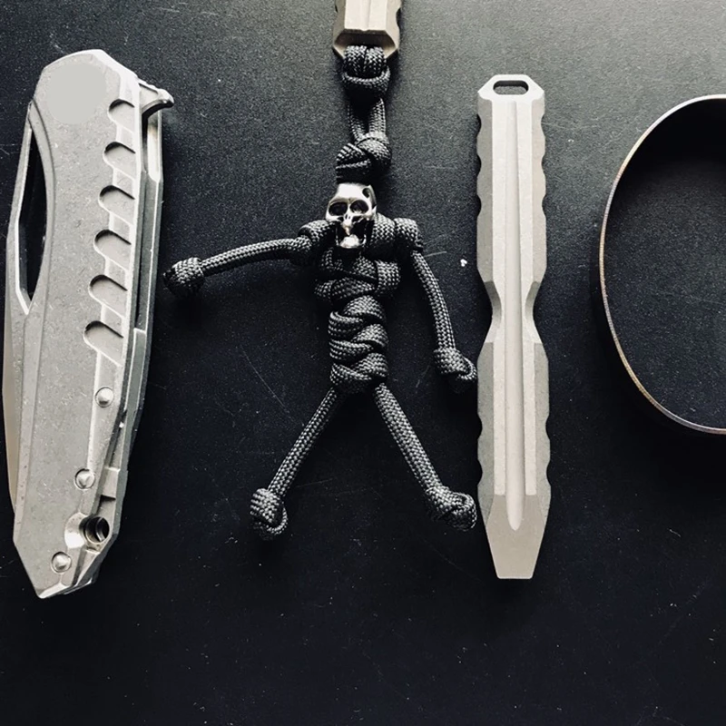 EDC инструменты из титанового сплава кулоны уличный Паракорд DIY украшения