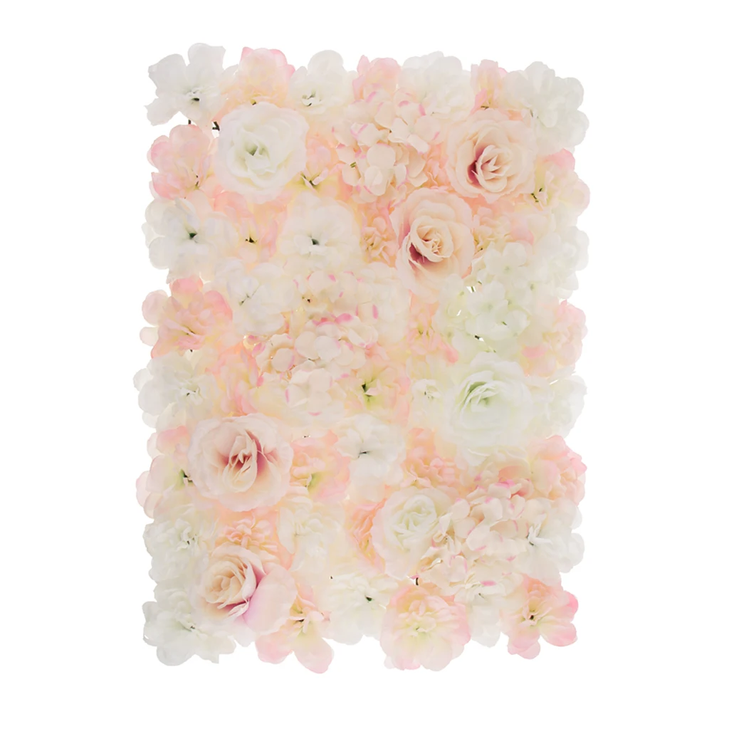 5 шт. искусственных шелковых цветочных стеновых панелей поддельные цветочные