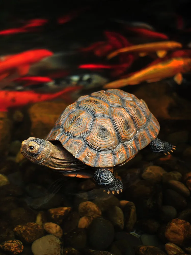 

Outdoor Decoration Resin Simulation Animal Turtle Ornaments Crafts Villa Garden Art Courtyard Lawn Tortoise Statues Figurines