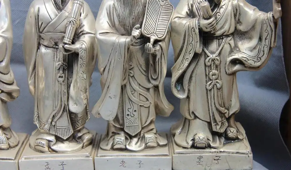 Белый Медный Серебряный Конг Цзы Конфуций менциус Лао-цзы МО-Цзе zhuangZi набор