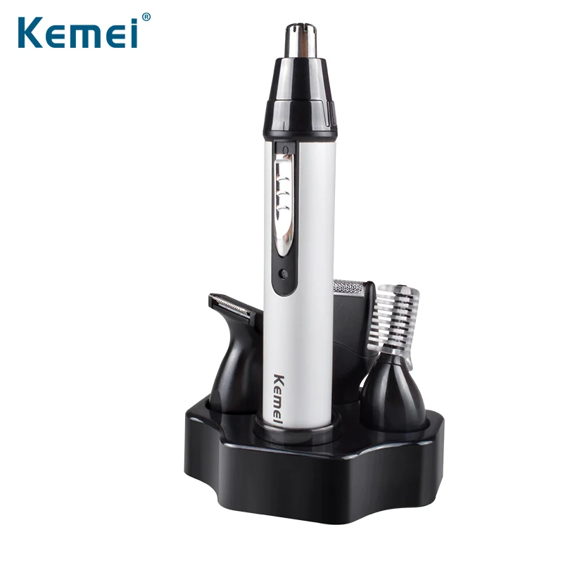 Kemei6650 4 в 1 мощный триммер для носа Электрический Безопасный бритья ухода за кожей
