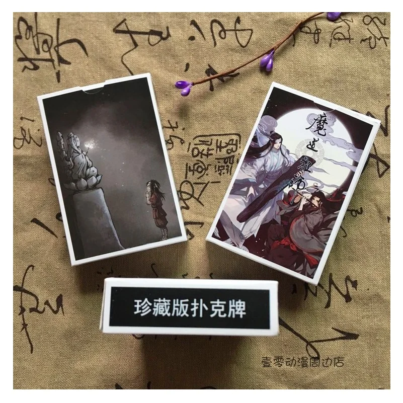 

54 Sheets/Set Anime Grandmaster of Demonic Cultivation Mo Dao Zu Shi Poker Cards Comics Character Collection Playing Cards