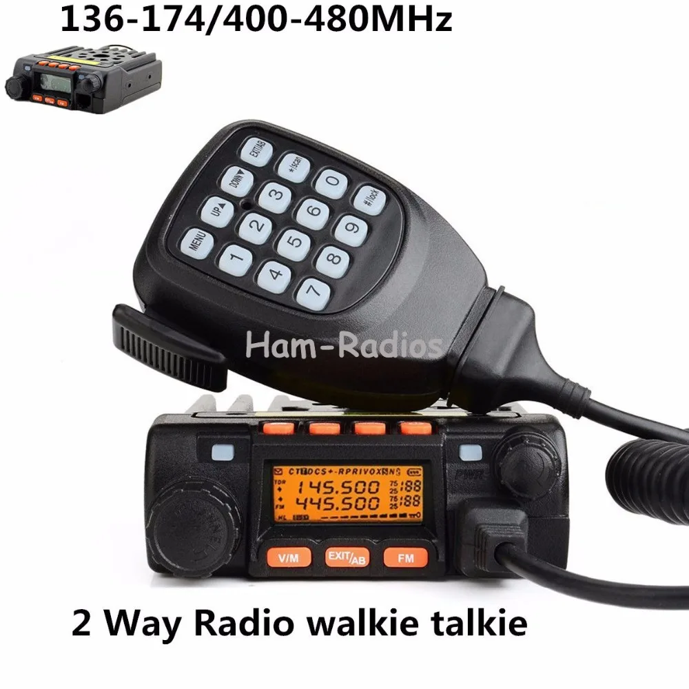 QYT Mini Dual Band Vehicle Mounted 136-174/400-480MHz 25W Long Range Transceiver Mobile Two-way Radio Walkie Talkie enlarge