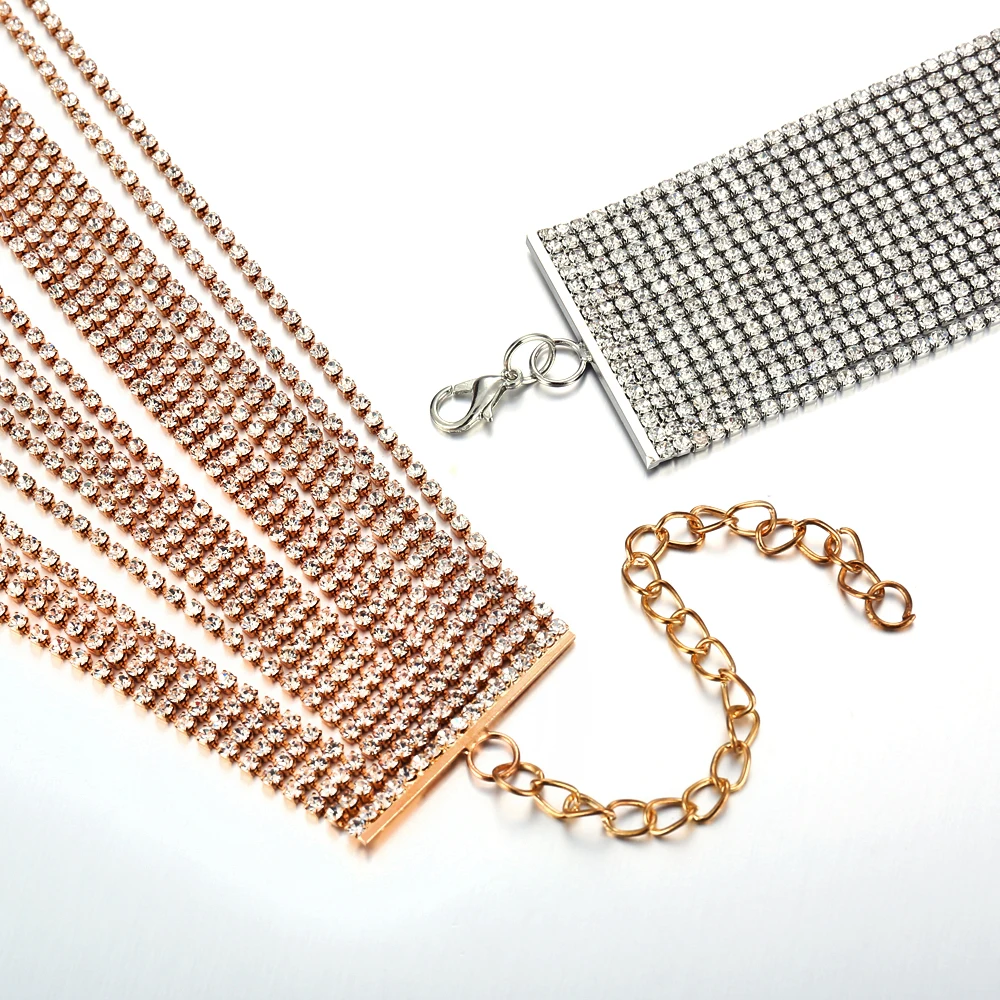 Imixlot многослойное колье со стразами ожерелье для женщин Новинка Bijoux Maxi эффектное ожерелье s Collier модные украшения
