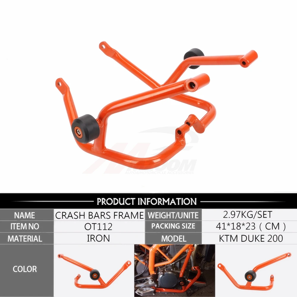 Аксессуары для мотоциклов защита двигателя от крушения KTM DUKE 200 DUKE200 2013-2016 |