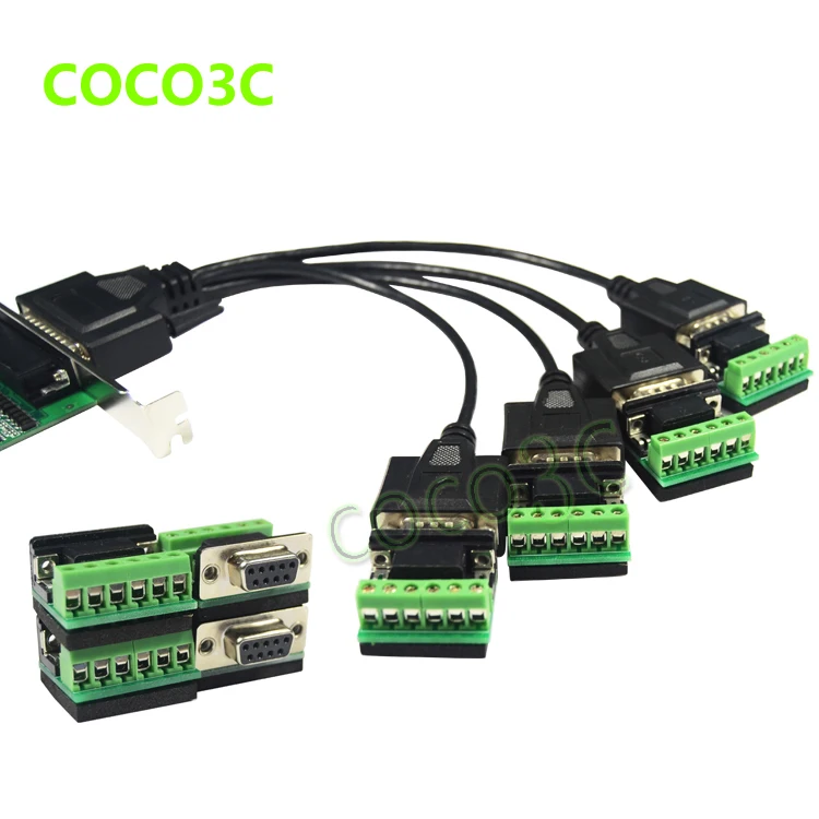 

4 ports RS422 RS485 PCI-e card PCIe to Multi RS-422 RS-485 Industrial Card + low profile bracket
