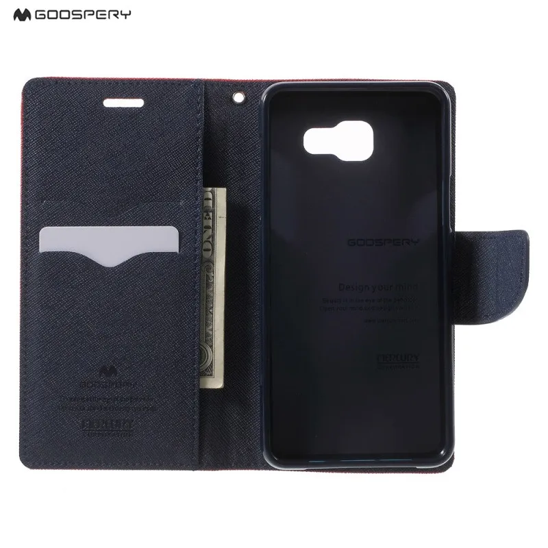 Mercury Goospery для samsung Galaxy A3 A5 A7 A6 A8 A9 Plus чехол для телефона необычный дневник Флип кожаный чехол-бумажник