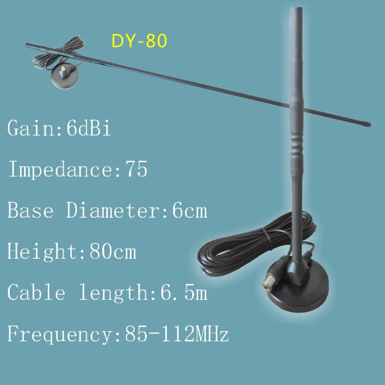 DIY FM Gain антенна 6,5 м антенна домашний усилитель радио внешний сигнал Улучшенный ТВ AV F Тип разъем для sony JVC sharp CD/MD