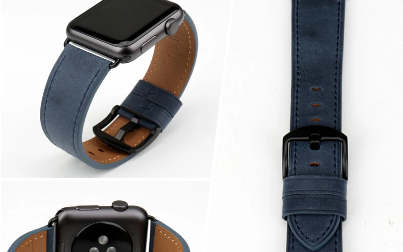 MAIKES аксессуары для часов из натуральной кожи для Apple Watch band 44 мм 42 мм и Apple watch band 40 мм 38 мм iwatch Series 4-1 ремешок