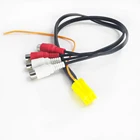 Biurlink 5 шт. MINI ISO 6Pin адаптер линейный выход 4 chinch кабель 4RCA провод для Volkswagen Audi Seat Skoda Ford для Blaupunkt VDO