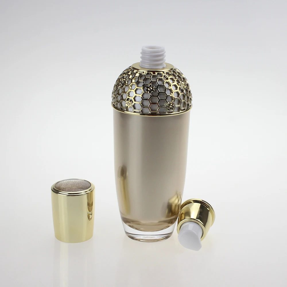 120ml безвоздушный насос бутылка для лосьона золото 4oz макияж Косметическая