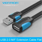 Vention USB 2,0 Мужской и Женский USB кабель 1 м 2 м 3 м удлинитель провода супер скорость синхронизации данных USB2.0 УДЛИНИТЕЛЬ для ПК ноутбука