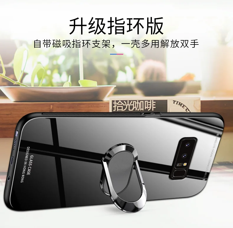 Чехол для Samsung Galaxy Note 10 8 9 S20 S10 S9 S8 Plus s7 Edge стеклянный чехол A50 A70 A40 A30 A20 A10 A6 A8 Lite