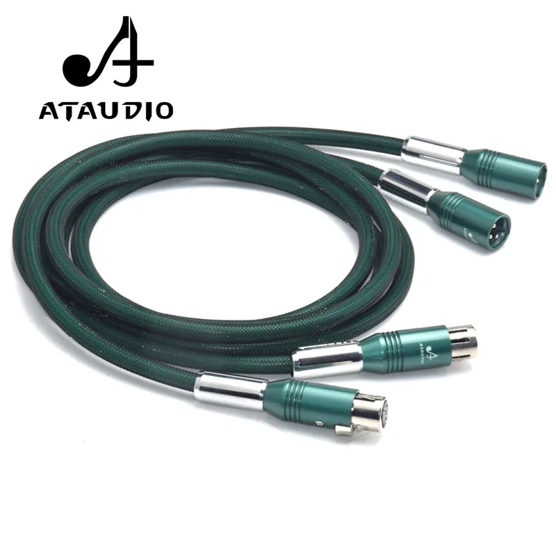 Кабель ATAUDIO с посеребренным Hi Fi XLR end 2 кабель типа Папа мама|Кабели VGA| |