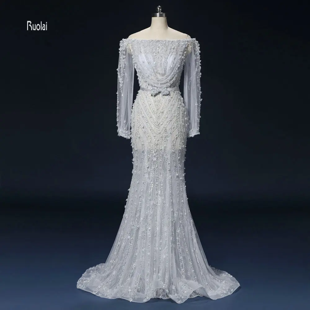 Vestido de festa Новые Вечерние платья длинное 2018 платье Русалка с вырезом лодочкой