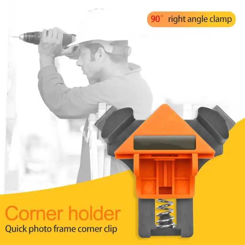 4pcs 90 Degree Right Angle Clamp Picture Frame Woodworking Corner Clamp Fixture Angle Clip Carpentry Furniture Repair Tools
