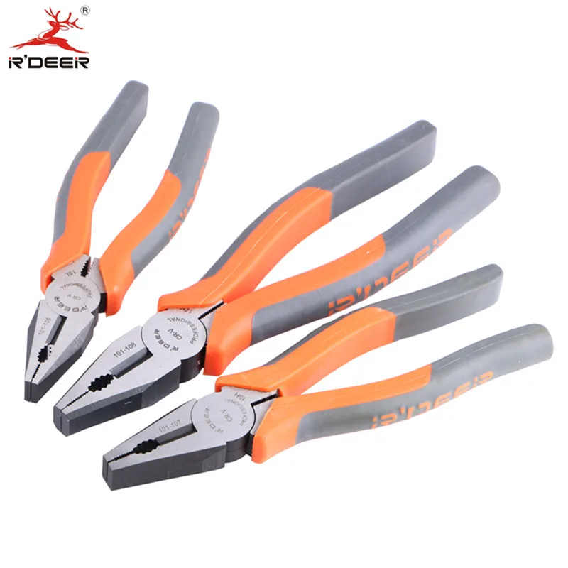 RDEER электрические комбинированные плоскогубцы 6 &quot/7&quot/8 &quotрежущие Alicate резак для