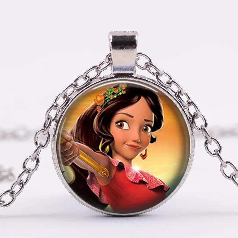 Горячая Elena of Avalor ожерелье искусство латам принцесса Елена Ожерелье стекло