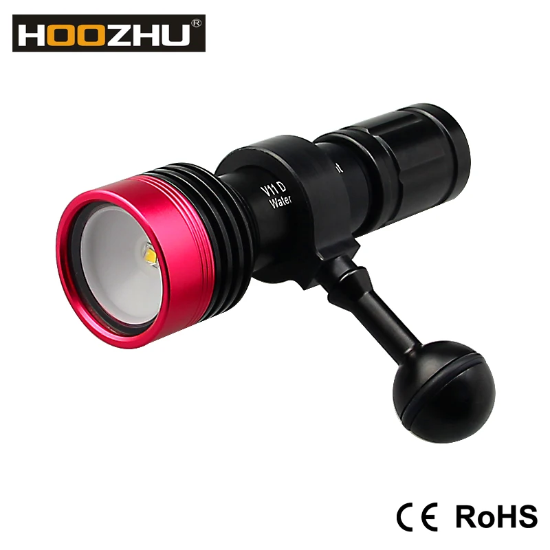 Free Shipping Deep Scuba Aluminum Diving Dive Video Torch Light Lamp with Ball Mount Waterproof 100m Photographing V11 | Лампы и