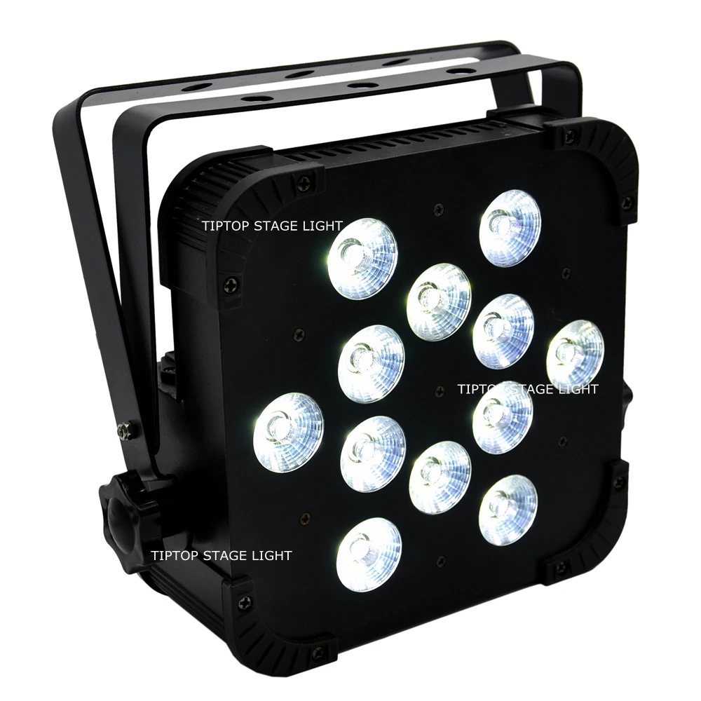 Hi-Qualoty 10 шт./лот 12x15 Вт 5в1 RGBAW смешивание цветов плоский Led Par свет DMX512 сценический