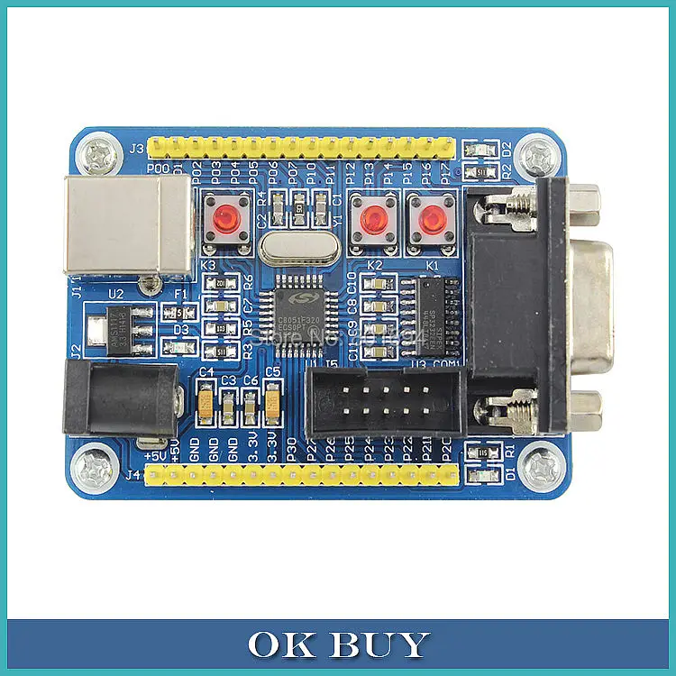 Мини-системный программатор C8051F320 микроконтроллер удобное приложение макетная