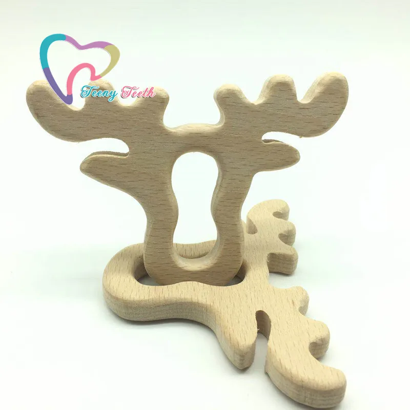 5 шт. детский Прорезыватель для зубов из Букового дерева|teeth pendant|wood pendantbaby pendant |