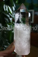 00r080505 большой прозрачный дымчатый кварц натуральный точечный кластерный