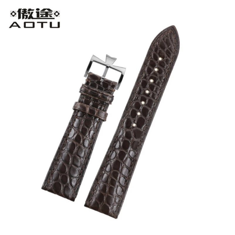 Genuine Leather Watchbands For Vacheron Constantin Patrimony Series Women Watches Strap Crocodile Top Quality Men Watch Band | Наручные
