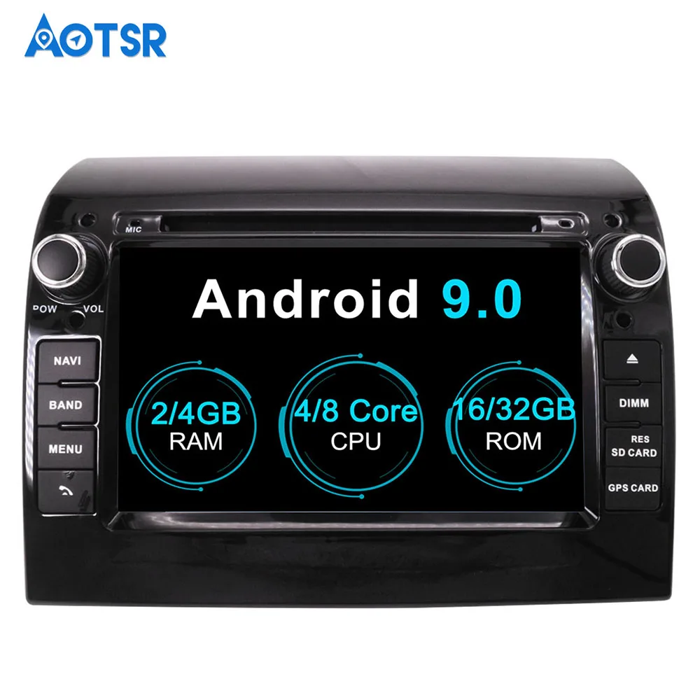 Aotsr Android 9 0 GPS навигация автомобильный dvd плеер для FIAT DUCATO 2011 2015 мультимедиа 2 din