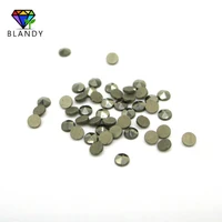 factory pirce high quality 1 0mm 2 0mm round cut flat back loose natural marcasite stone for diy jewelry