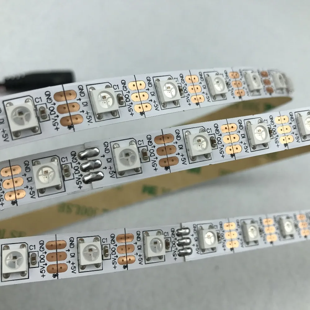 4 м DC5V WS2812B led pixel srip не водонепроницаемый 60 шт. WS2812B/m с пикселей белый PCB | Лампы и