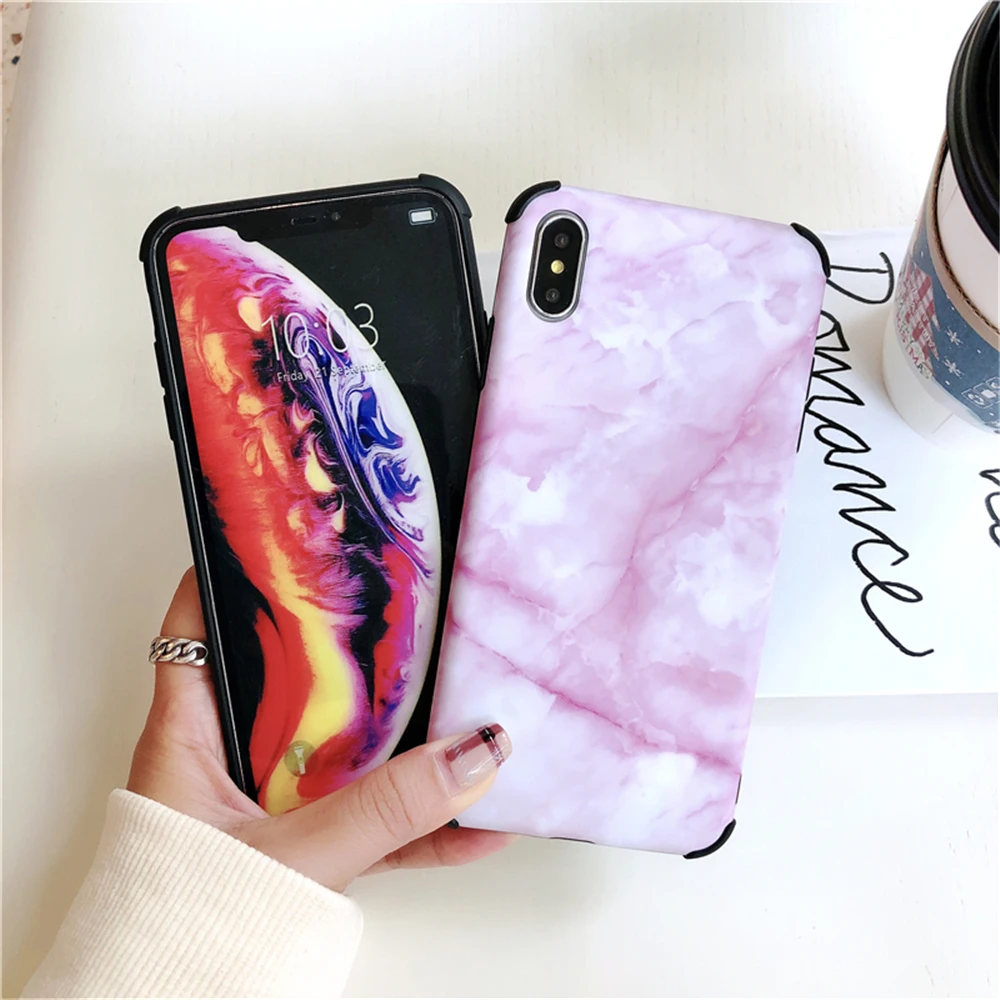 Luxury Marble Phone Case For iPhone 8Plus X 7 6 6S 8 Plus S MAX XR Anti-fall Original Silicone Coque |
