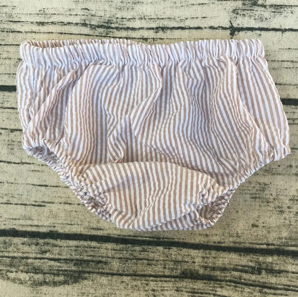 

Personalized Baby Toddler Stripe Seersucker Bloomers Latest Products High Quality Boys Bloomers