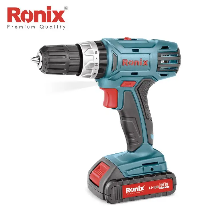 Ronix высокое качество 18В беспроводной драйвер дрель Электрический Модель