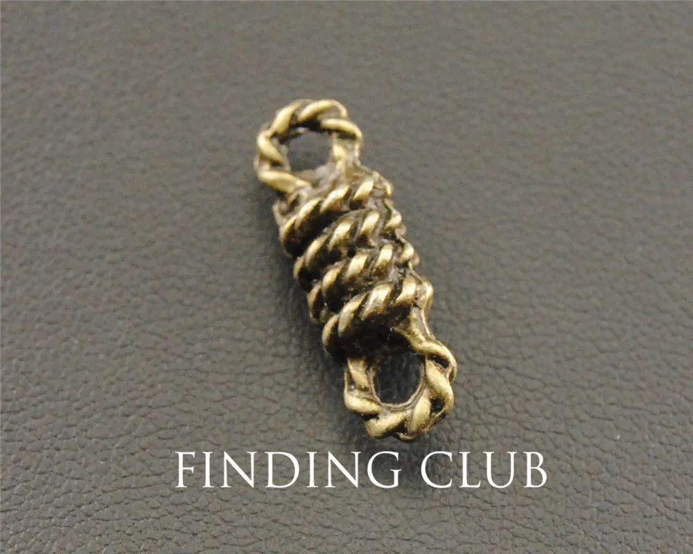 25 шт. антикварные струны с бронзовой обмоткой шарм подвеска для изготовления