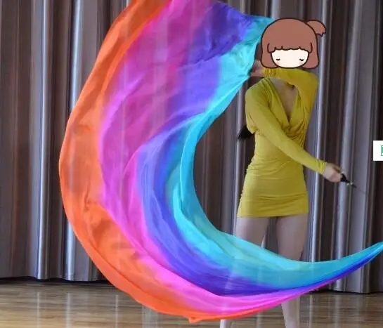 Танец живота Шелковый Вуаль пой брошенные шары (1 шт цепь мяч + 1 шелковая вуаль)