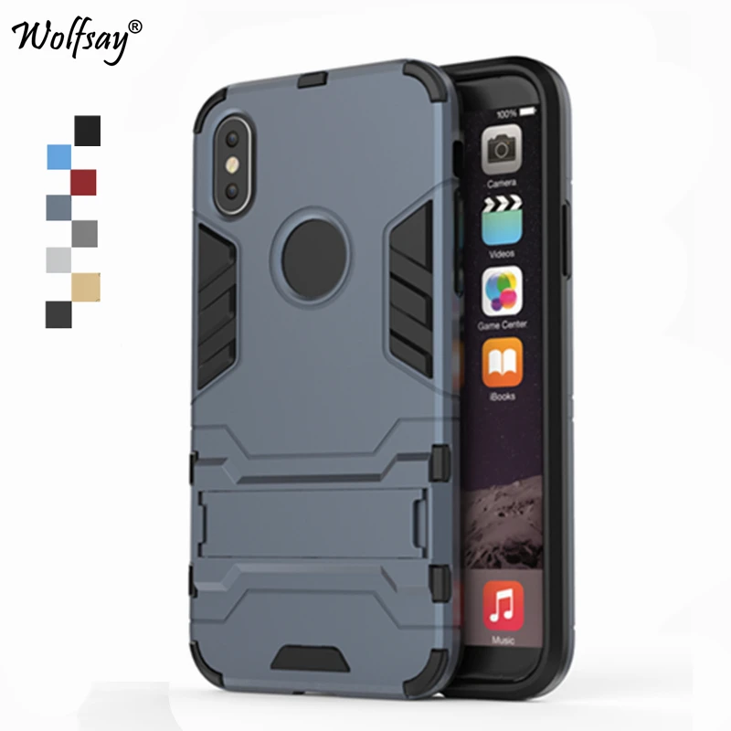 

Чехол Wolfsay для iPhone 8, тонкий чехол из поликарбоната + мягкая резиновая броня, чехол для iPhone 8, чехол для Apple iPhone 8, 5,8 дюйма, противоударный чехол