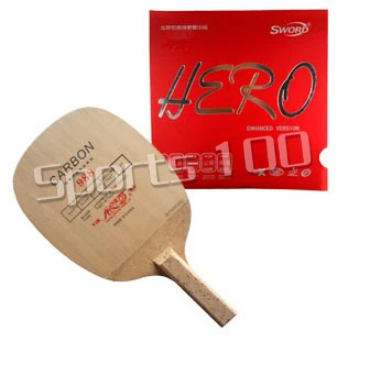 

Table Tennis Racket Pro Combo Paddle Yinhe 988 Blade with Sword Hero Rubber