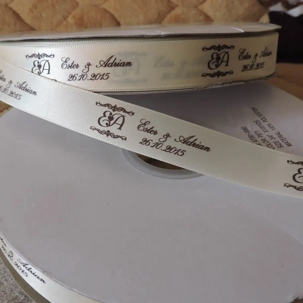 

19mm custom gift ribbon/ print satin ribbon/packaging logo ribbon
