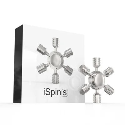 DIY три головы шесть рук шестиугольная спираль ручной Fighet Spinner гироскоп EDC СДВГ снятие стресса Антистресс игрушки палец Спиннер - Цвет: Серебристый