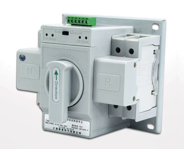 Новый тип Φ 220V AC двойной автоматический выключатель питания и ручной 63a 2P