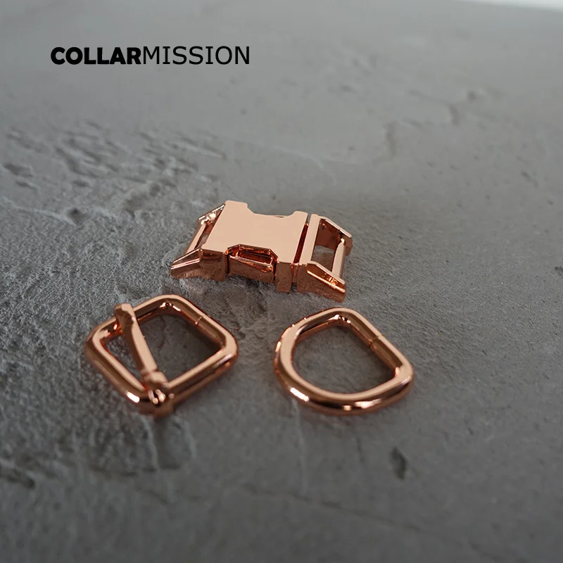 20 шт./лот (металлическая пряжка + настраиваемая кольцо D/набор) DIY воротник для