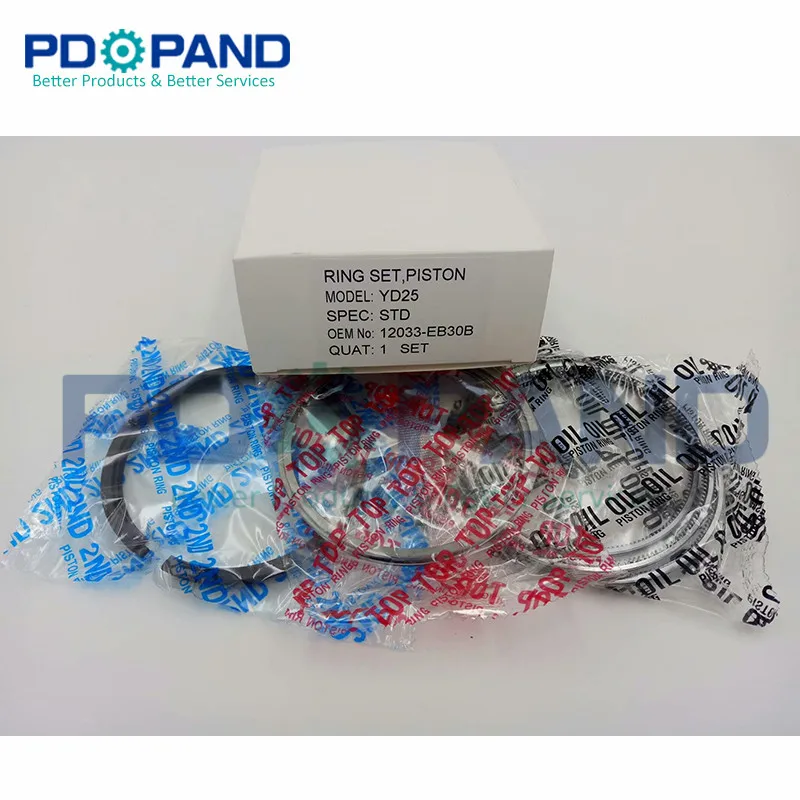 Полный комплект поршневых колец YD25 YD25DDTI STD для Nissan NAVARA D22/FRONTIER D40/NAVARA